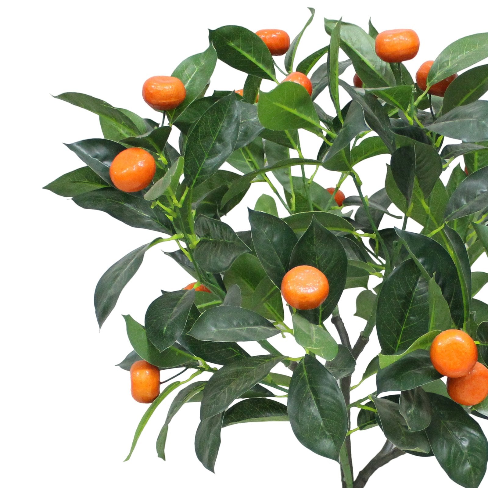 Orange Artificial Plants With Basic White Pot ||70 Cm Height