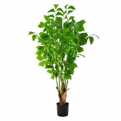 ENUTROF Artificial Ginkgo Maidenhair Tree – 120cm Unique Fan-Leaf Plant for Home Decor ENUTROF