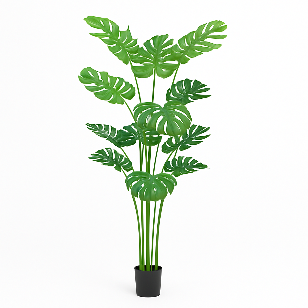 5 ft Artificial Monstera Plant | Realistic Tropical Indoor Décor Enutrof Decor