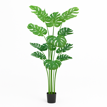 5 ft Artificial Monstera Plant | Realistic Tropical Indoor Décor Enutrof Decor