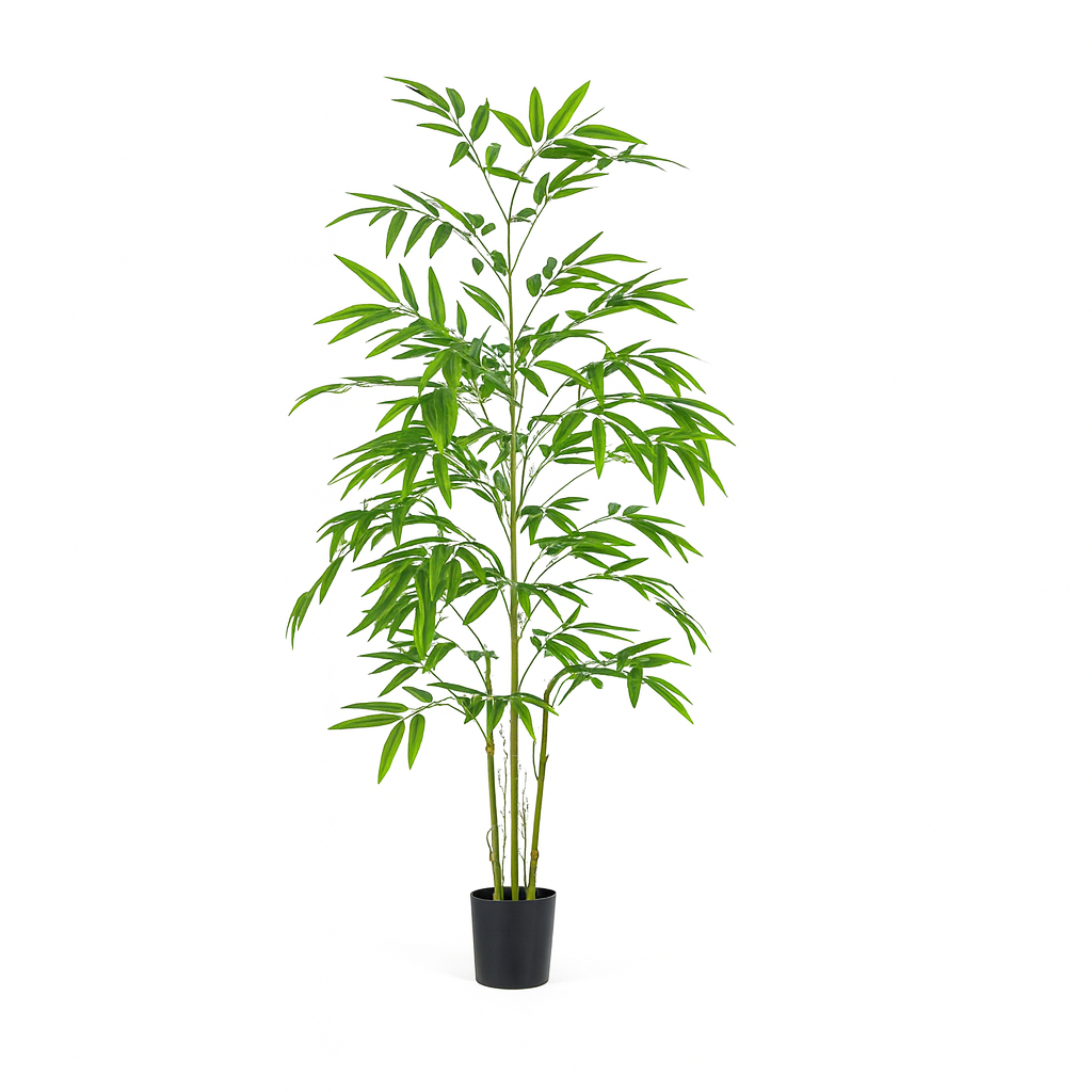 4.7 ft Artificial Bamboo Tree | Realistic Indoor Plant Decor Enutrof Decor