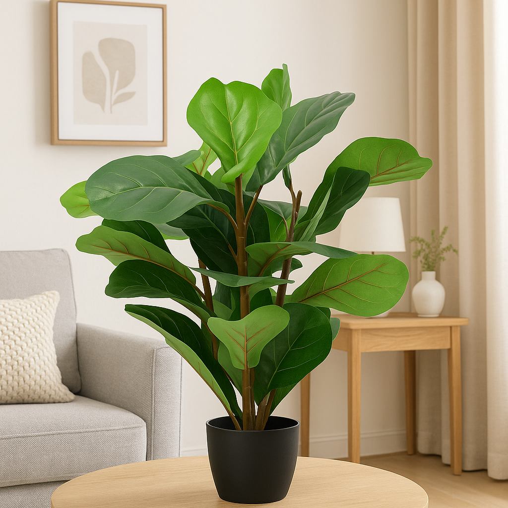 Fiddle Artificial Plant | 70 cm with Pot Enutrof Decor