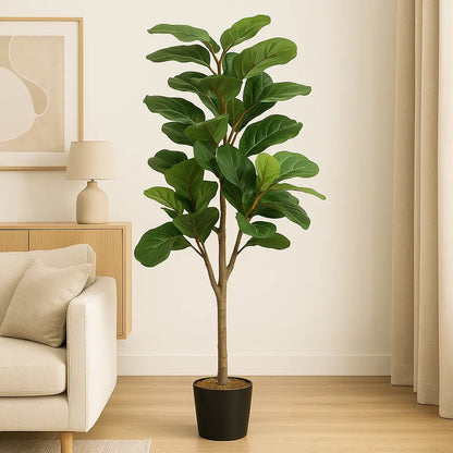 Fiddle Fig Artificial Plant | 145 cm with Pot Enutrof Decor