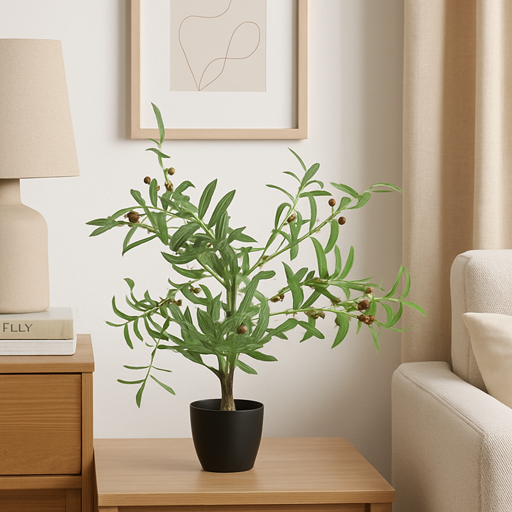 Olive Artificial Plant with Pot | 85 cm Height Enutrof Decor
