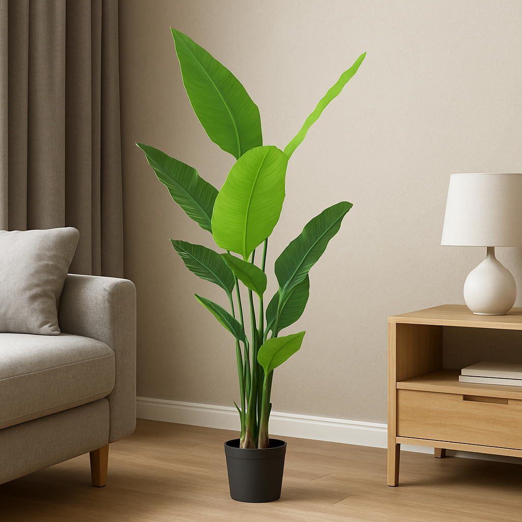 5 ft Artificial Banana Plant | Realistic Tropical Indoor Décor Enutrof Decor