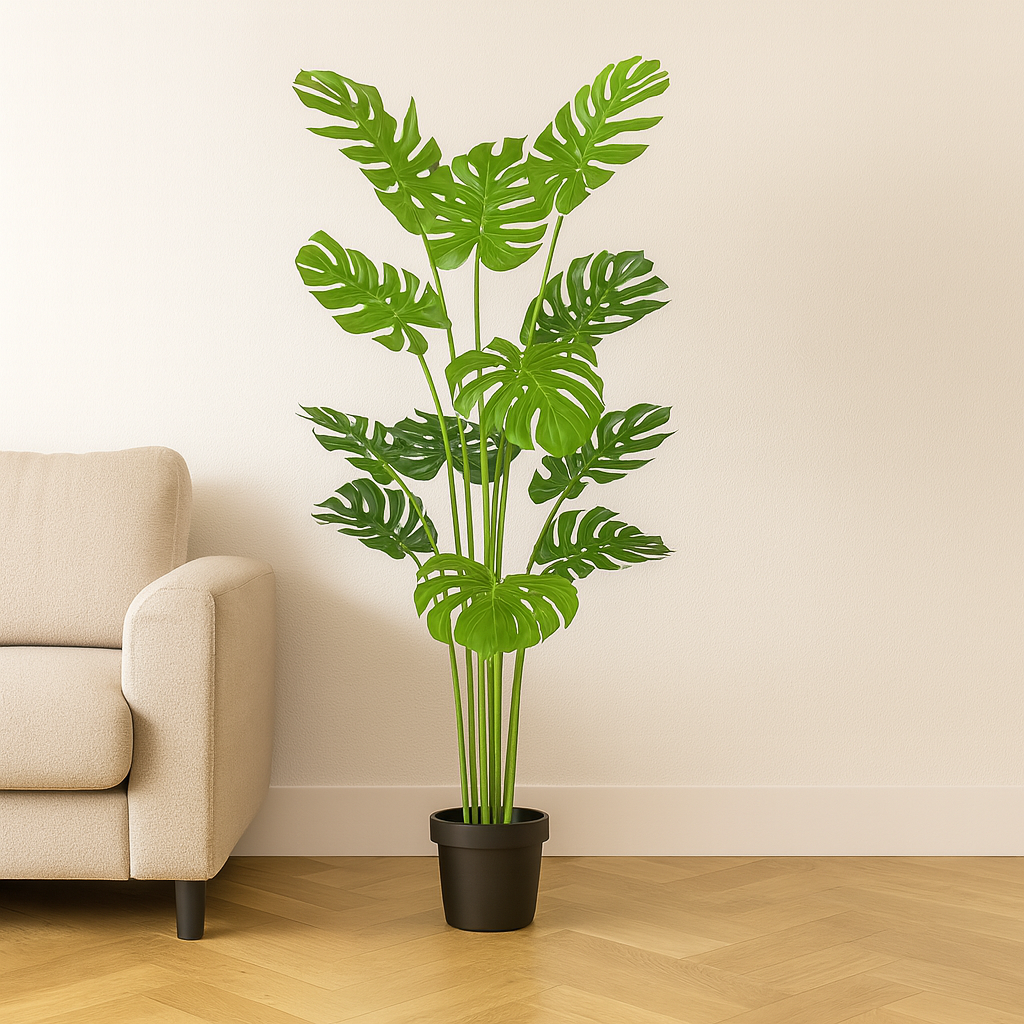 5 ft Artificial Monstera Plant | Realistic Tropical Indoor Décor Enutrof Decor