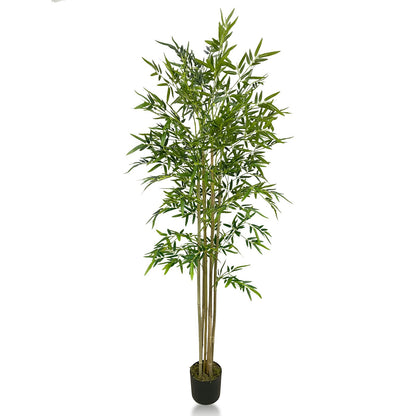 Bamboo Artificial Plant  With Basic White Pot || 180cm Height