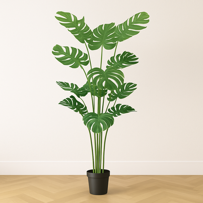 5 ft Artificial Monstera Plant | Realistic Tropical Indoor Décor Enutrof Decor