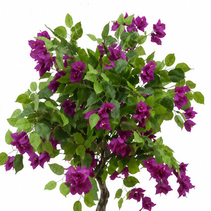 ENUTROF Artificial Purple Bougainvillea Bonsai Tree – 120cm Fake Flowering Plant for Home Decor ENUTROF