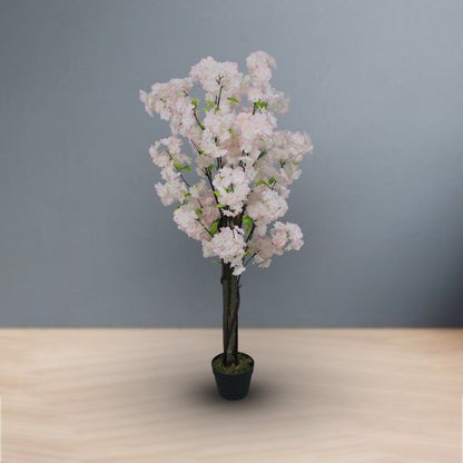 Winter Cherry Artificial Plants With Basic White Pot ||120cm Height