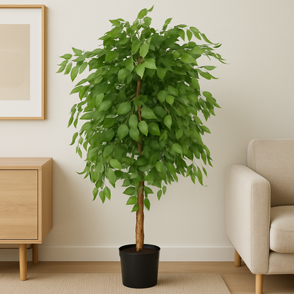 Artificial Ficus Tree – 180 CM | Indoor Green Decorative Tree Enutrof Decor