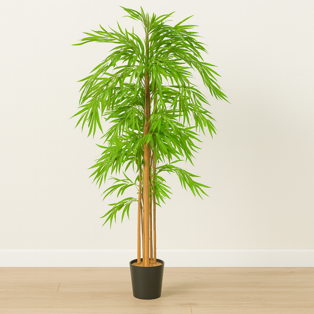 Premium 180cm Artificial Bamboo Plant With Pot – Indoor & Outdoor Home Decor Enutrof Decor