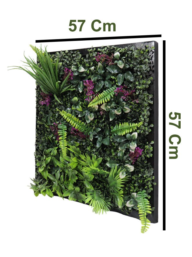 Jungle Paradise Purple Frame For Wall (57×57 CM)