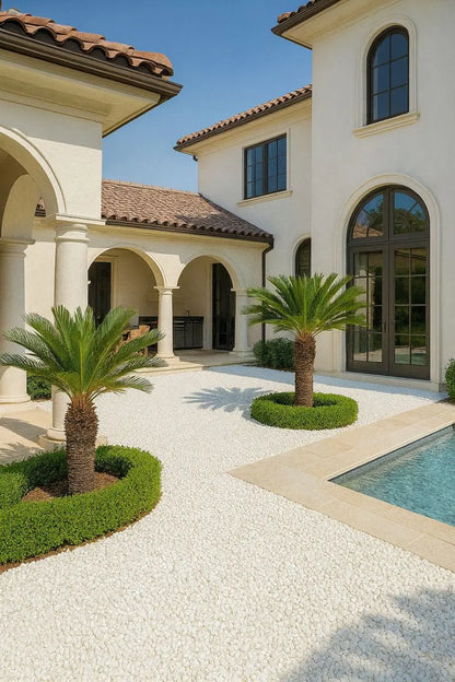 White Chips Pebbles Enutrof Decor