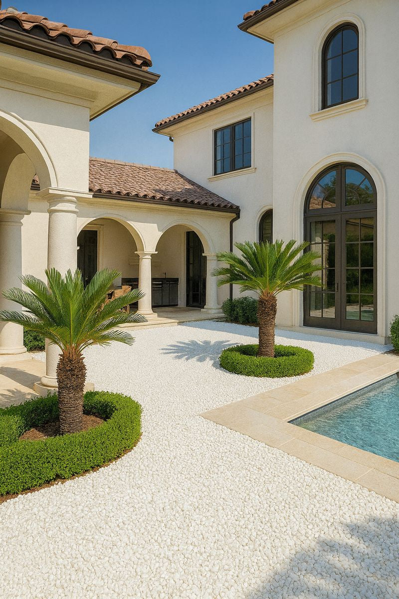 White Chips Pebbles Enutrof Decor