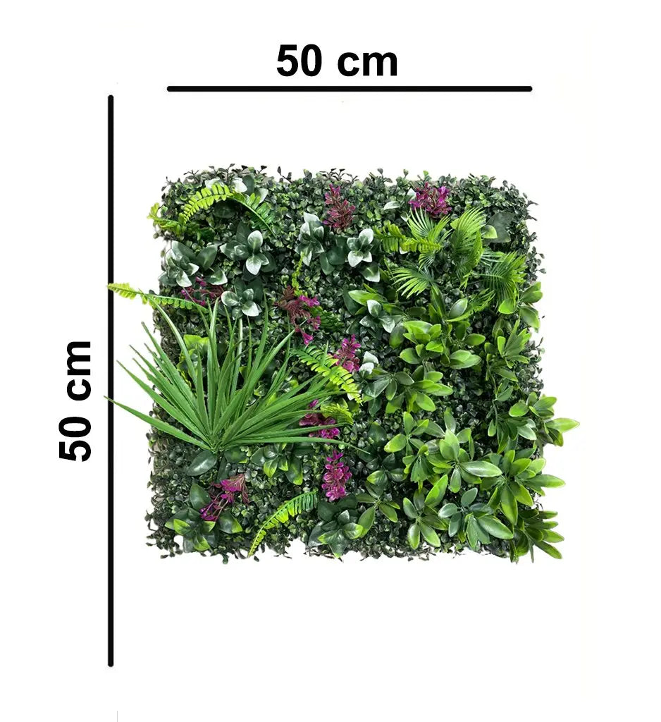 Artificial Green Wall For Decor || Vertical Wall Garden || Size: 50cm x 50cm || No: 55-08 My Store