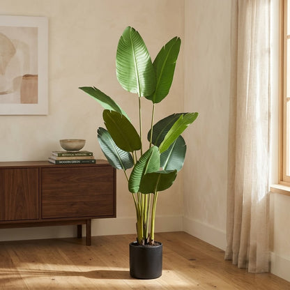ENUTROF Artificial Giant Bird of Paradise – 220cm Majestic Fake Plant for Hotel & Luxury Decor ENUTROF
