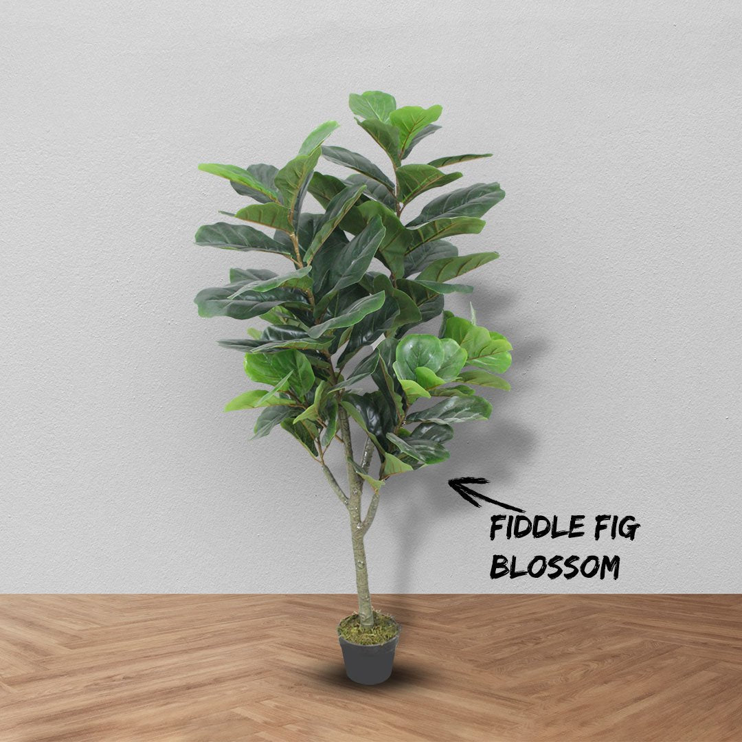 Fiddle Fig Artificial Plant With Basic Pot || 145 CM