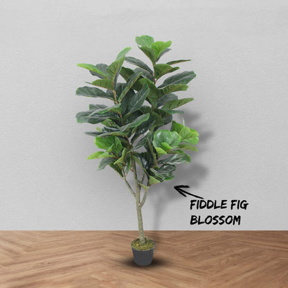 Fiddle Fig Artificial Plant With Basic Pot || 145 CM