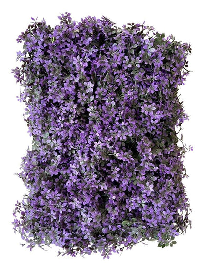 Blooming Purple Perennials Artificial Wall Grass || Vertical Garden Wall || Size:40cm x 60cm || 46/12