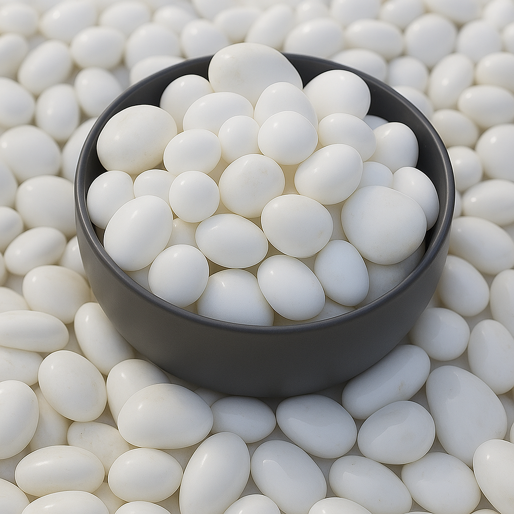 White Polished Pebbles (20–30mm) | Premium Decorative Stones for Home & Garden(Per kgs) Enutrof Decor