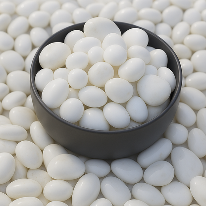 White Polished Pebbles (20–30mm) | Premium Decorative Stones for Home & Garden(Per kgs) Enutrof Decor