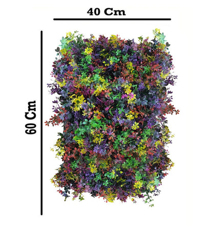 Rainbow Artificial Wall Grass || Vertical Wall Garden || Size: 40cm x 60cm || 46/23
