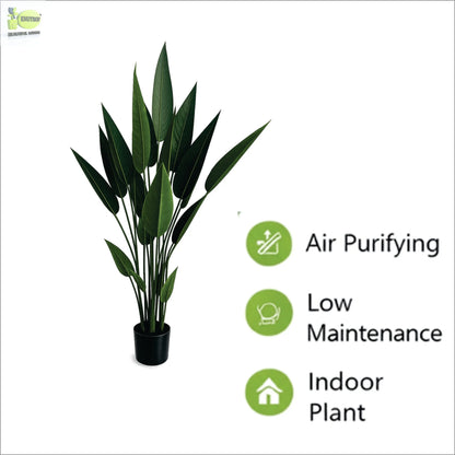 ENUTROF Artificial Bird of Paradise – 160cm Tall Fake Strelitzia Plant for Home & Commercial Decor ENUTROF
