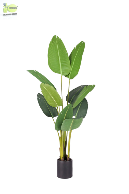 ENUTROF Artificial Giant Bird of Paradise – 220cm Majestic Fake Plant for Hotel & Luxury Decor ENUTROF