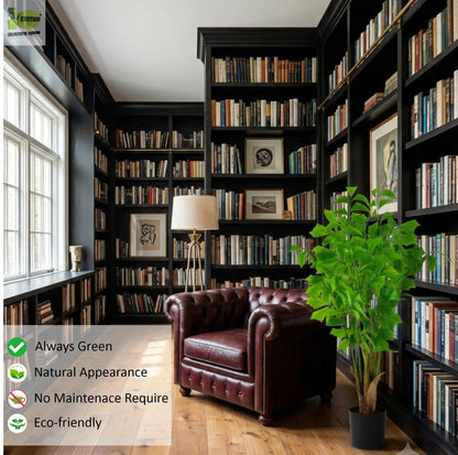 ENUTROF Artificial Ginkgo Maidenhair Tree – 120cm Unique Fan-Leaf Plant for Home Decor ENUTROF
