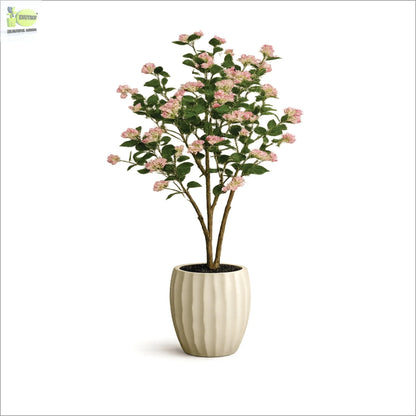 ENUTROF Artificial Pink Cherry Blossom Tree – 150cm Sakura Fake Plant with Ceramic Pot ENUTROF