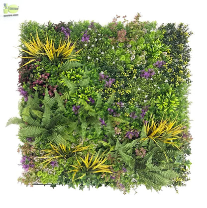ENUTROF Artificial Vertical Garden Wall Panel(1*1 MTR) – Tropical Mixed Greenery Fake Living Wall ENUTROF