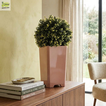 Elegant Tower Pot – Premium Decorative Plastic Planter for Indoor & Outdoor Use Enutrof Decor