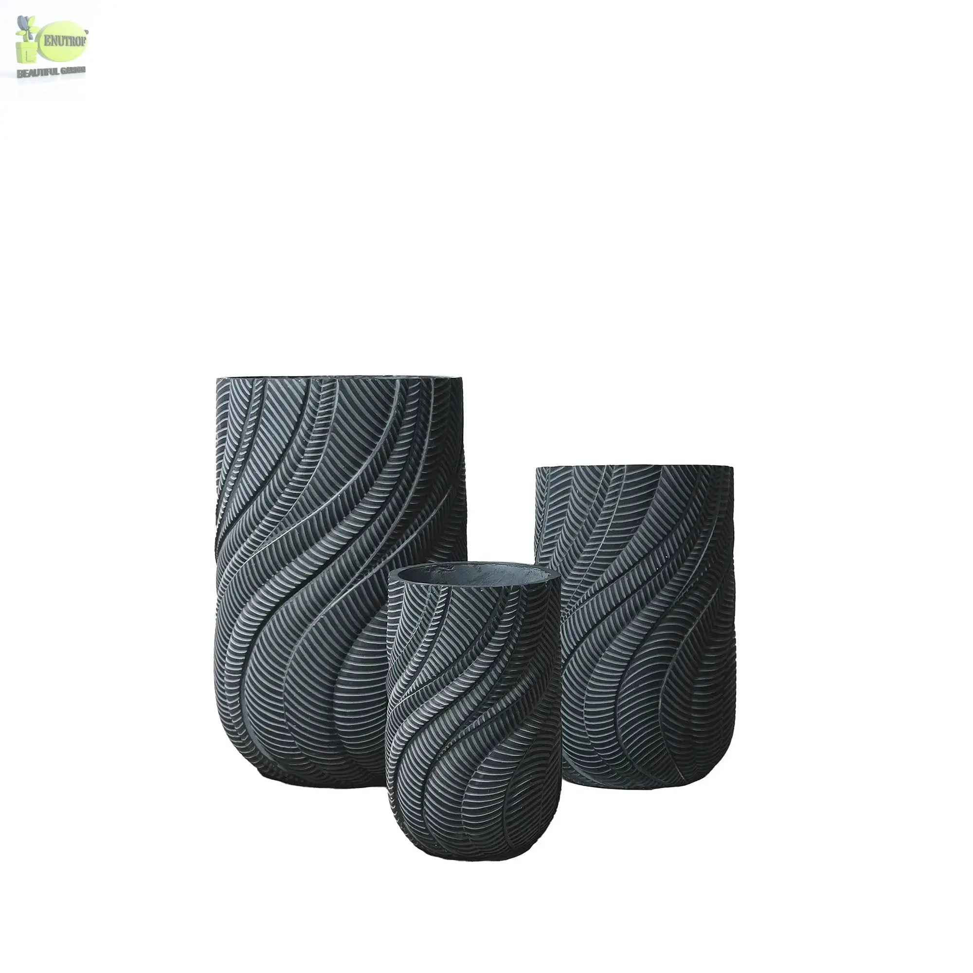 Enutrof Wave Textura Designer Planter Enutrof Decor