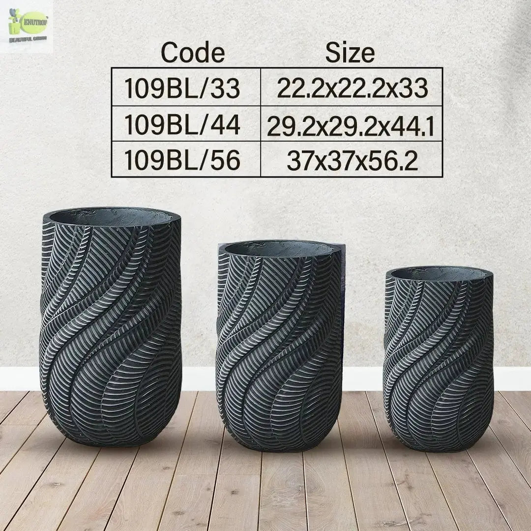 Enutrof Wave Textura Designer Planter Enutrof Decor