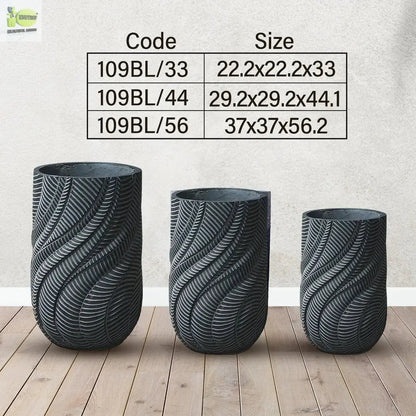 Enutrof Wave Textura Designer Planter Enutrof Decor