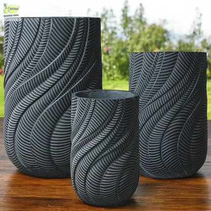 Enutrof Wave Textura Designer Planter Enutrof Decor