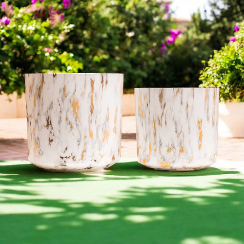Round Pan Barrel Pots Enutrof Decor