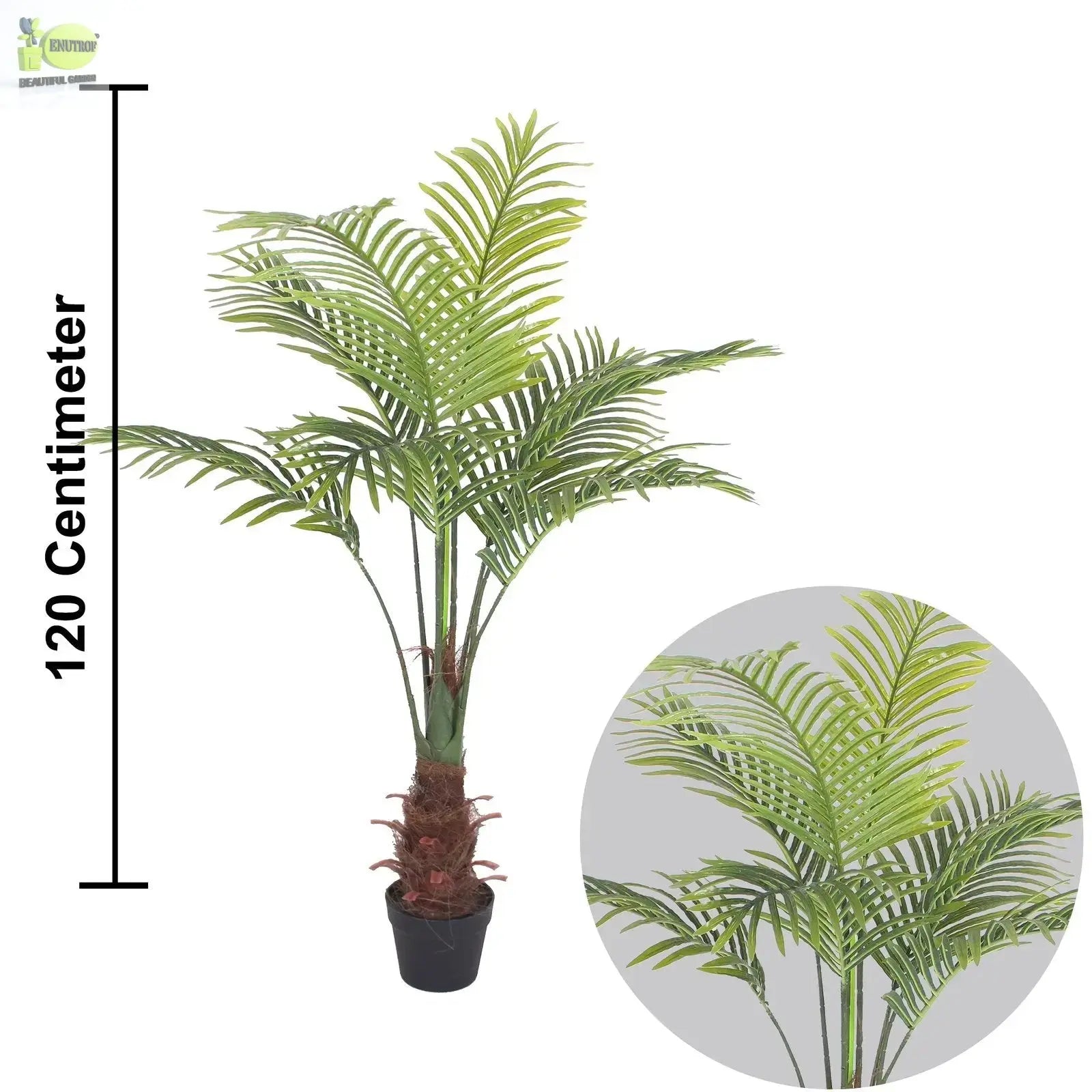Palm Artificial plants With Basic White Pot || 120 Cm Height My Store