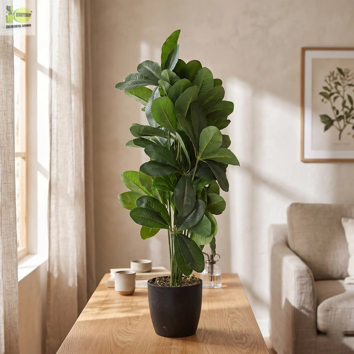 Schefflera Artificial Plant with Pot (52 cm) Enutrof Decor
