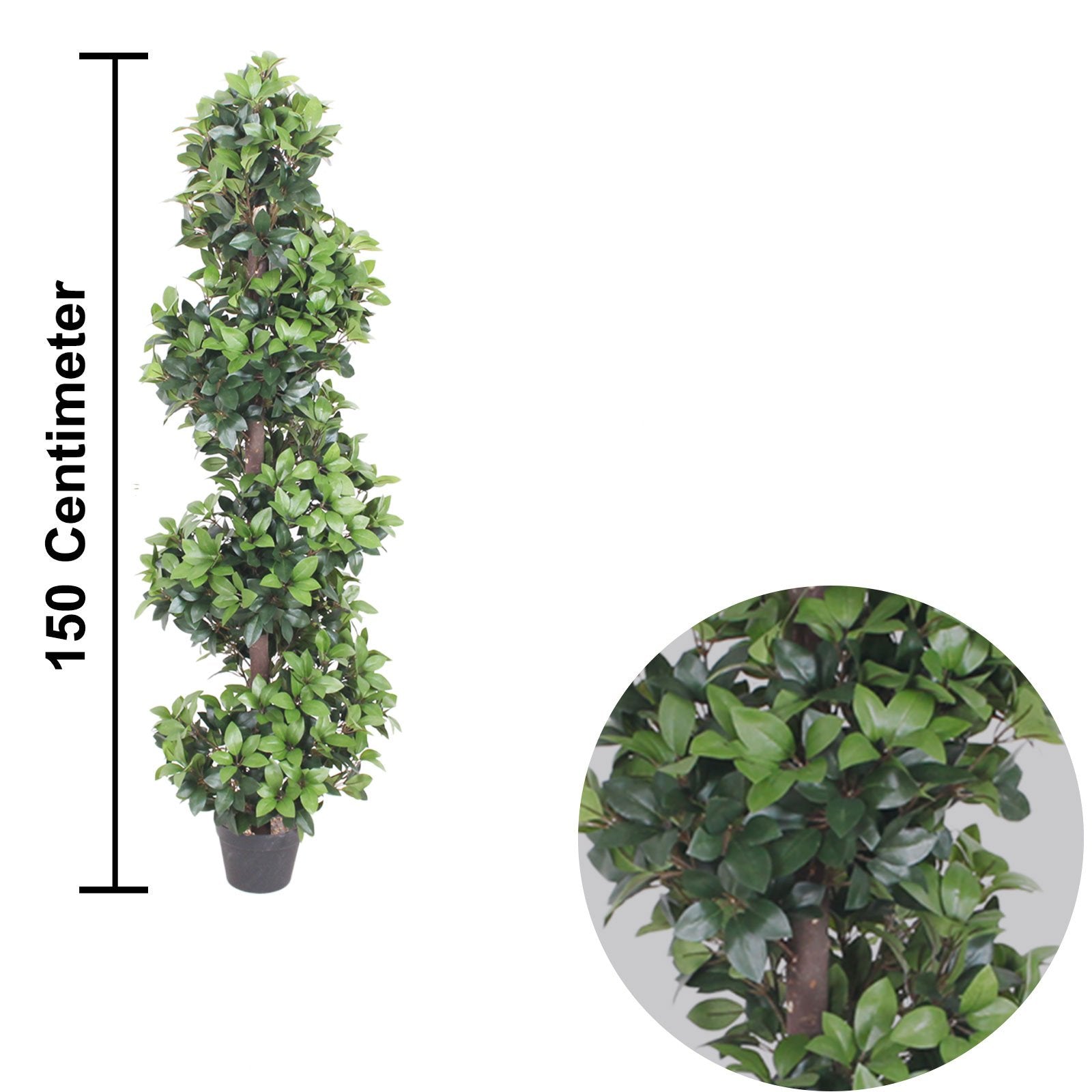 Big Lorbbier Artificial Plant With Basic Pot || 150 CM