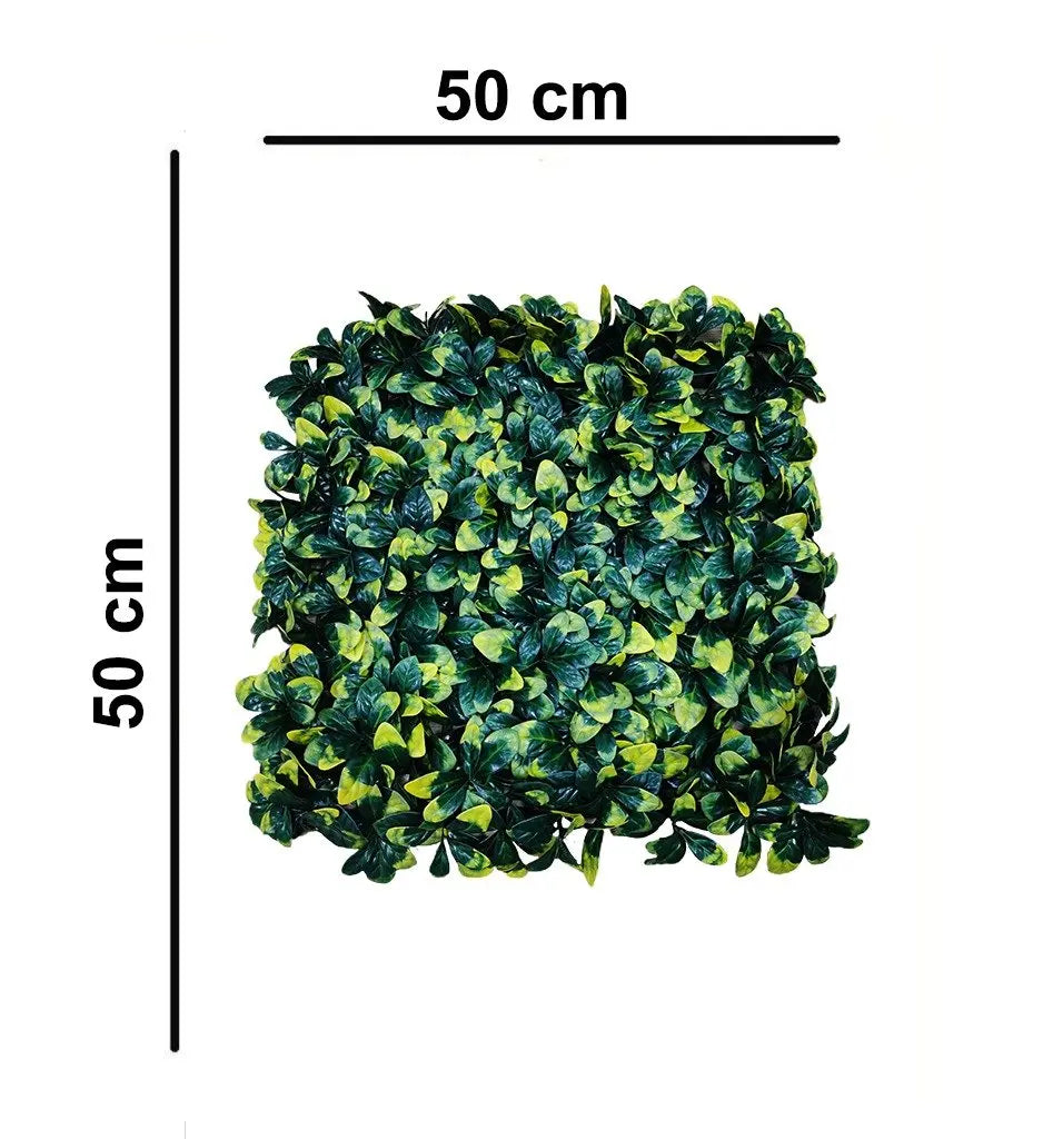 Artificial Green Grass Wall With Yellowish Tone|| Vertical Garden For Wall || Size: 50cm x 50cm || No:55-03 My Store