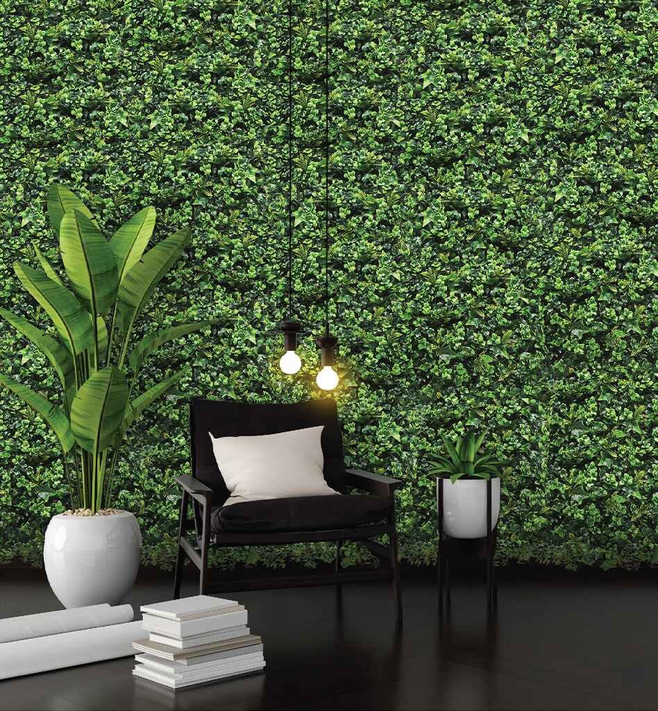 Artificial Vertical Garden Wall: Vertical Garden Artificial Size: 50cm x 50cm || No:55/27