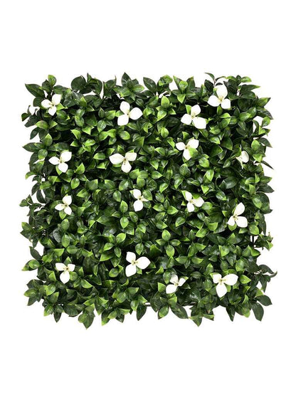 Artificial Vertical Grass With White Flowers Size: 50cm x 50cm || No:55/18