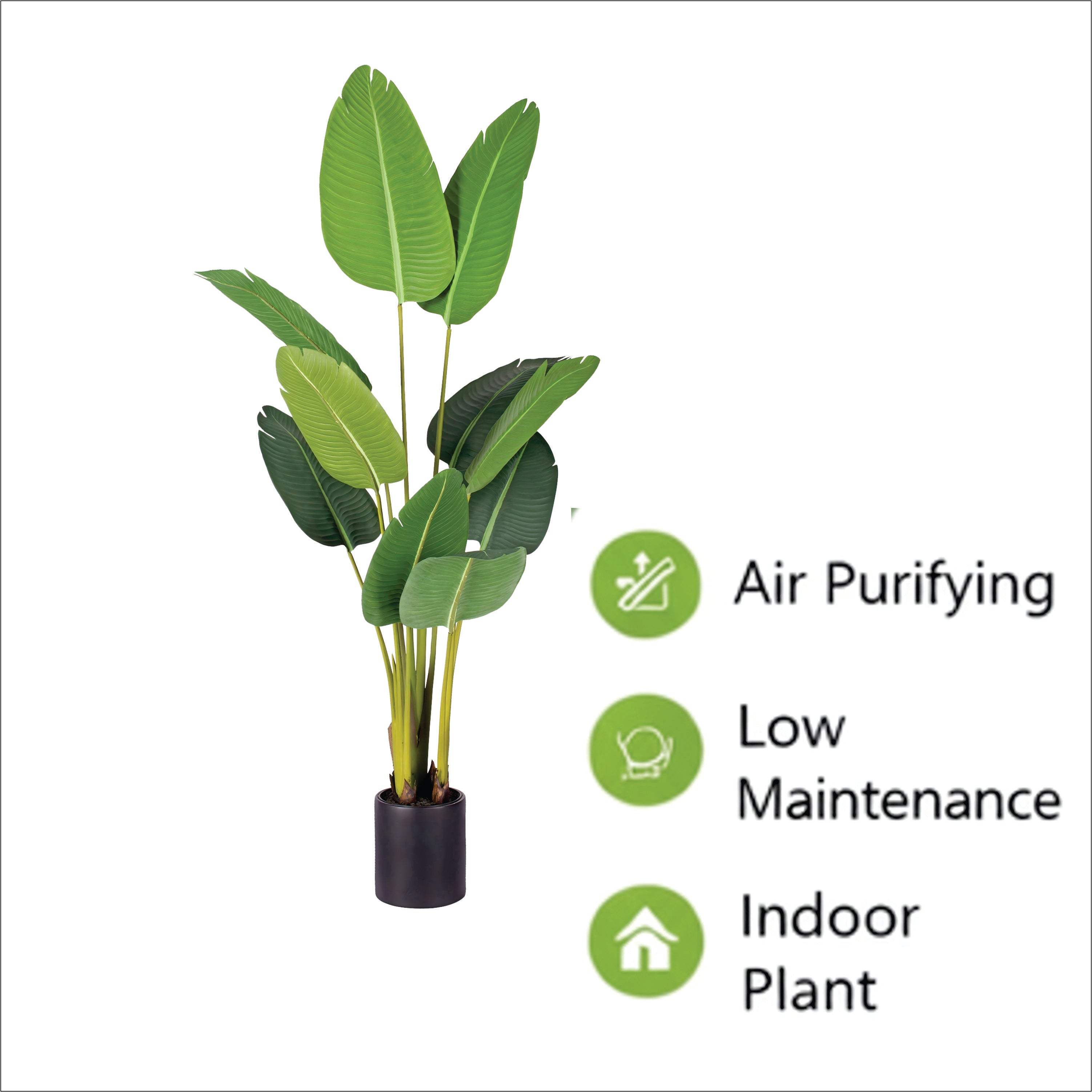 ENUTROF Artificial Giant Bird of Paradise – 220cm Majestic Fake Plant for Hotel & Luxury Decor ENUTROF