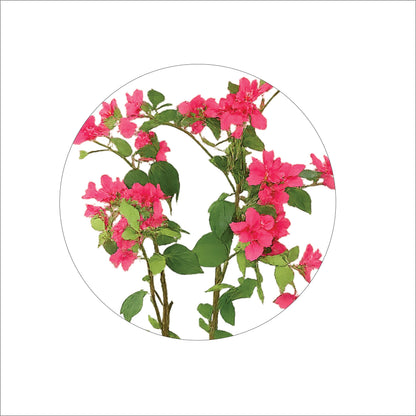 ENUTROF Artificial Pink Bougainvillea Plant – 120cm Fake Flowering Tree for Home & Event Decor ENUTROF