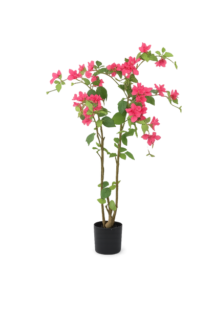 ENUTROF Artificial Pink Bougainvillea Plant – 120cm Fake Flowering Tree for Home & Event Decor ENUTROF