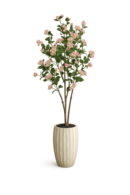 ENUTROF Artificial Pink Cherry Blossom Tree – 150cm Sakura Fake Plant with Ceramic Pot ENUTROF