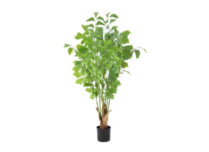 ENUTROF Artificial Ginkgo Maidenhair Tree – 120cm Unique Fan-Leaf Plant for Home Decor ENUTROF
