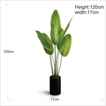 ENUTROF Artificial Bird of Paradise Plant – 120cm Fake Strelitzia for Living Room Decor ENUTROF